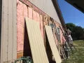 siding boards being replaced due to wood rot